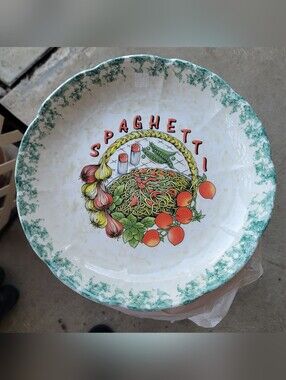 Vintage Discontinued Himark Master Pasta Spaghetti Serving Dish.  12"